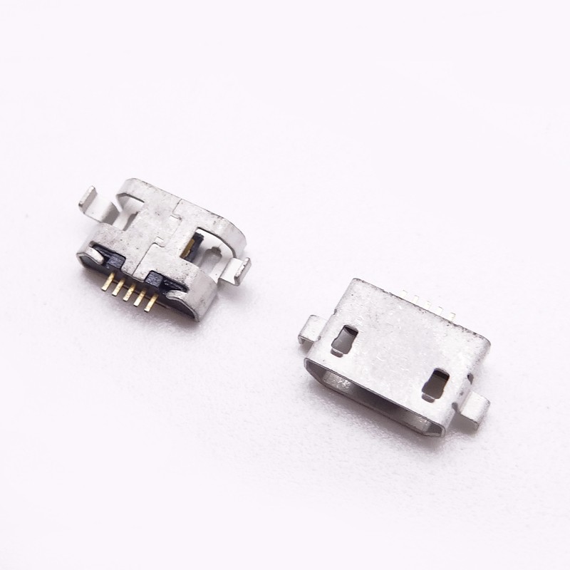 MICRO USB 5P 沉板1.0 DIP两脚插板 SMT直边