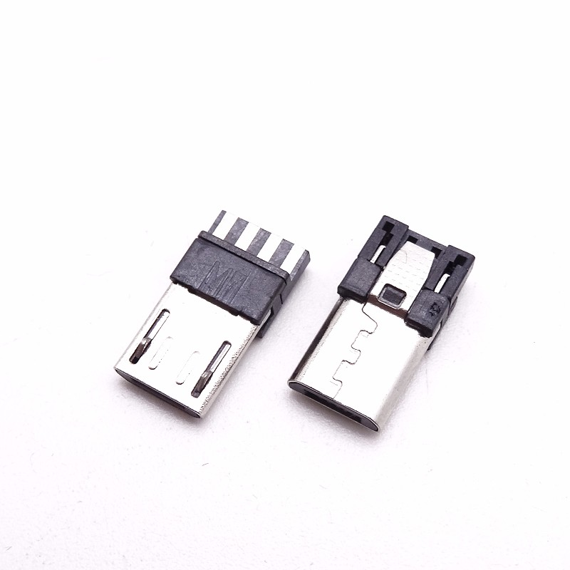 MICRO USB 5P公头 焊线式前五后四 4P公头