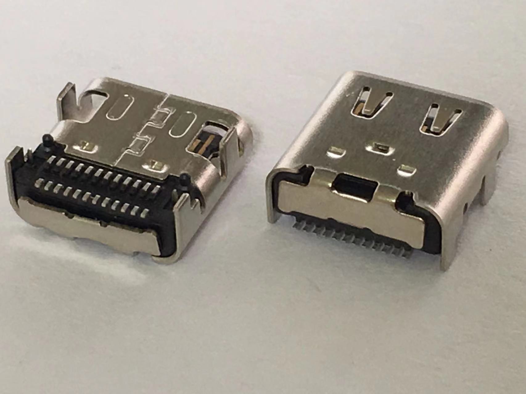USB4.0 CF CH1.57 TYPE C4.0 传输可达40G   双排贴 TYPEC 24PIN 母座